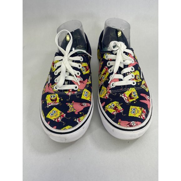 Vans SpongeBob Men's Comfycush Authentic Shoes Blue Size 7.5 pre-owned